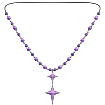 purple shiny sparkle necklace 3.0