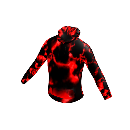 ⭐ GLOWING Red Smoke Hoodie! ⭐