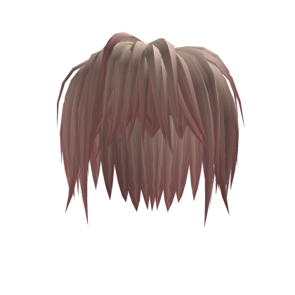light pink messy emo hair vkei Roblox item