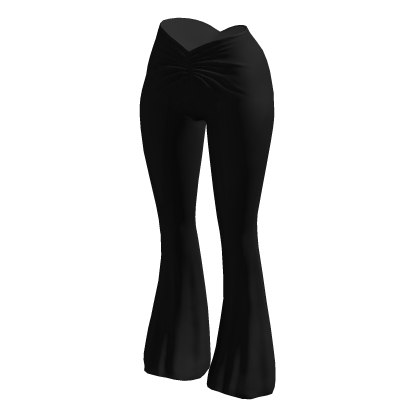 Flared Pants Black Y2K Baddie Summer Tight 2000s thumbnail