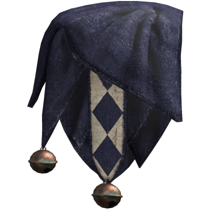 RIGHT Navy & Ivory Jester Shoulder Scarf