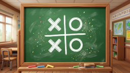 2x2 Chalk Tac Toe