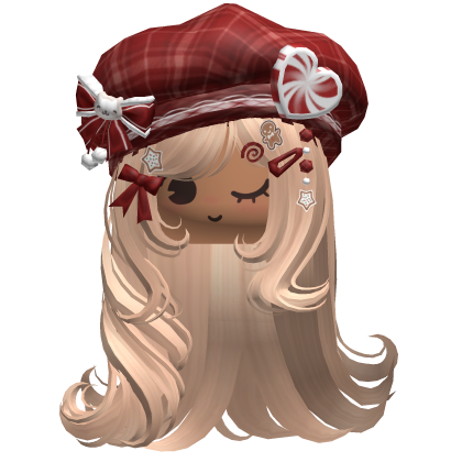 ♡ Christmas Fluffy Beret Combo (Blonde)