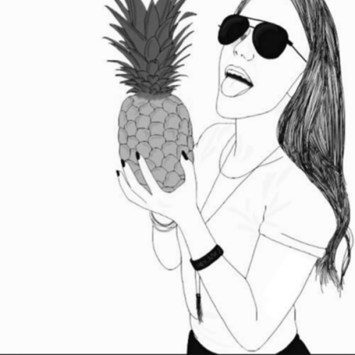 Pineapple Girl Drawing Roblox decal