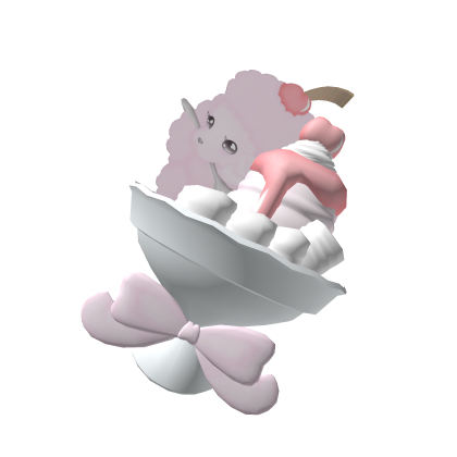 ꒰ kawaii icecream sundae poodle puppi cup ꒱