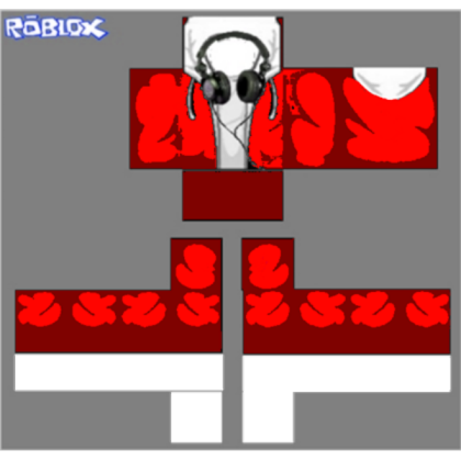 ✔CHEAP 𝐎𝐑𝐈𝐆𝐈𝐍𝐀𝐋👌 Red hoodie with beats!!! Roblox decal