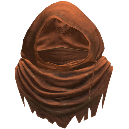 Orange Sorcerer Distressed Rune Hood