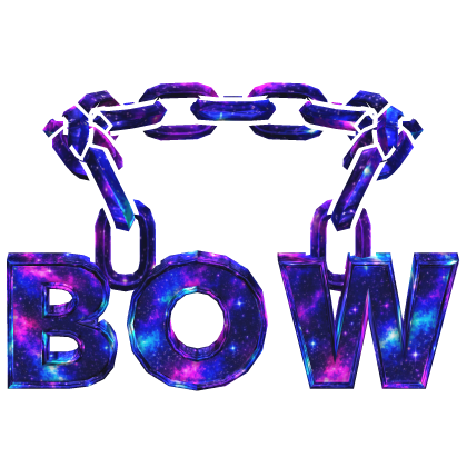 Galaxy Cartoony Bow Chain Roblox item