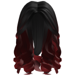 Black/Red Curly Hair