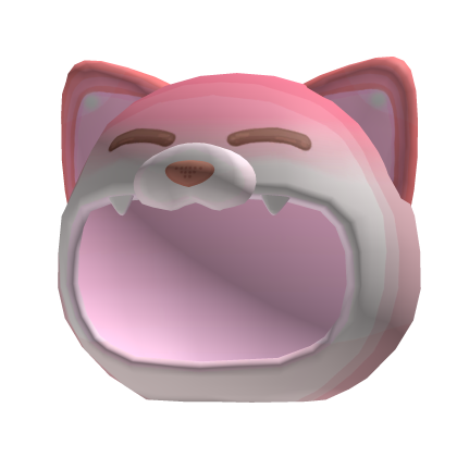 Cute Peach Pink Shiba Dog Hood