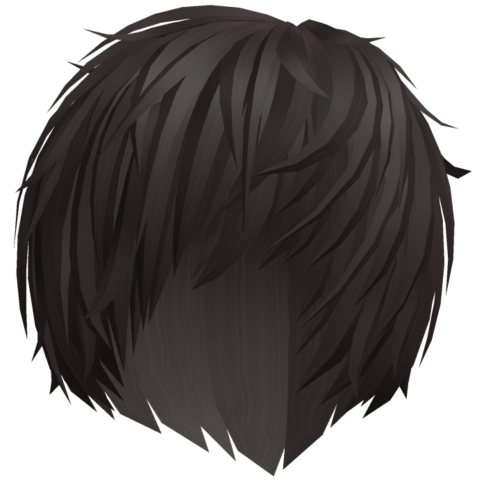 messy dark brown cute vampire emo anime boy hair