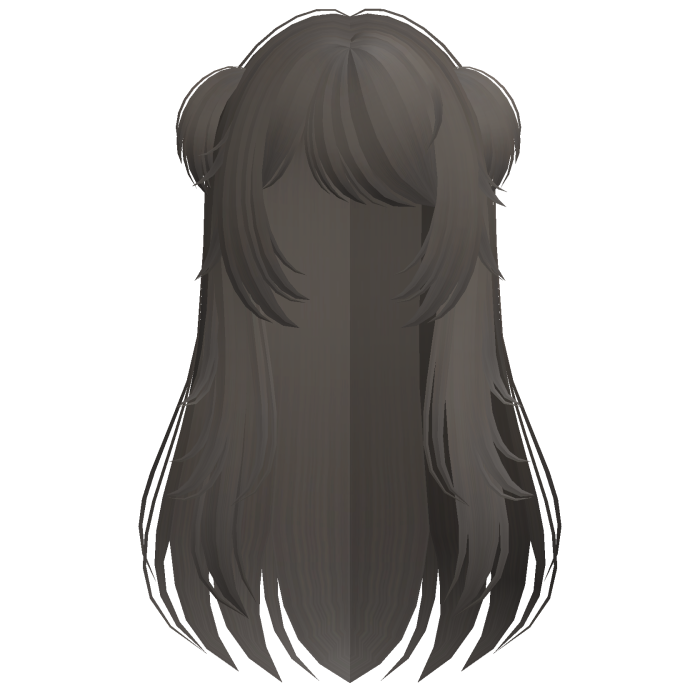 ♡﹕cute long messy baby pigtails ash brown