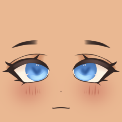 [🤍] Blue Eyes Face Decal Roblox decal