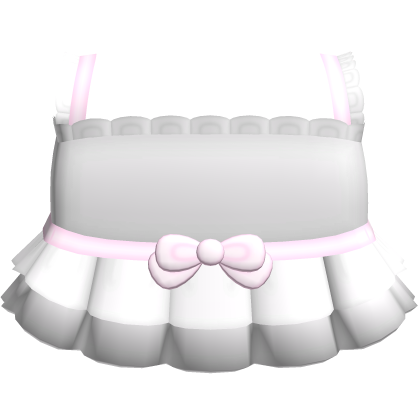 White Cutesy Ribbon Princess Dress Roblox item