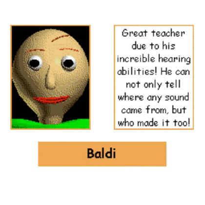 Baldi poster Roblox decal