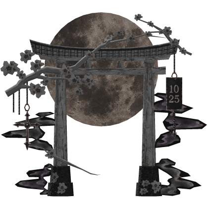 white maximalist torii gate sakura vkei dark