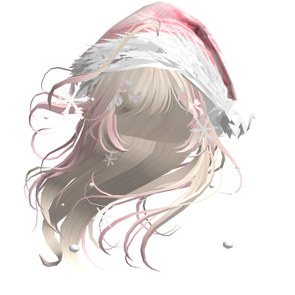 Lush Windy Hair w/Santa Hat (Yellow&Pink)