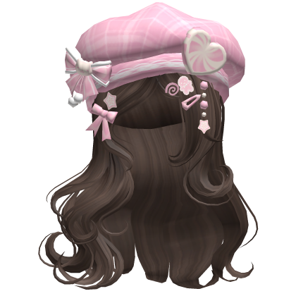 ♡ Christmas Swirls w/ Beret (Brown)