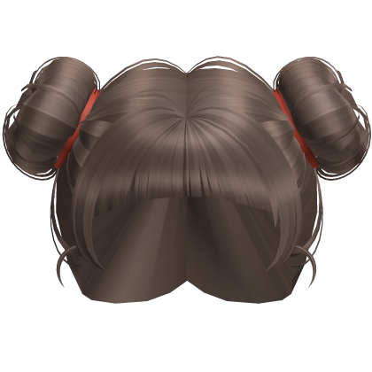 Brown Double Bun Asia Style Hair Roblox item