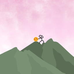 Climb a hill to get more money simulator
