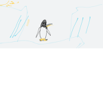 penguin family group