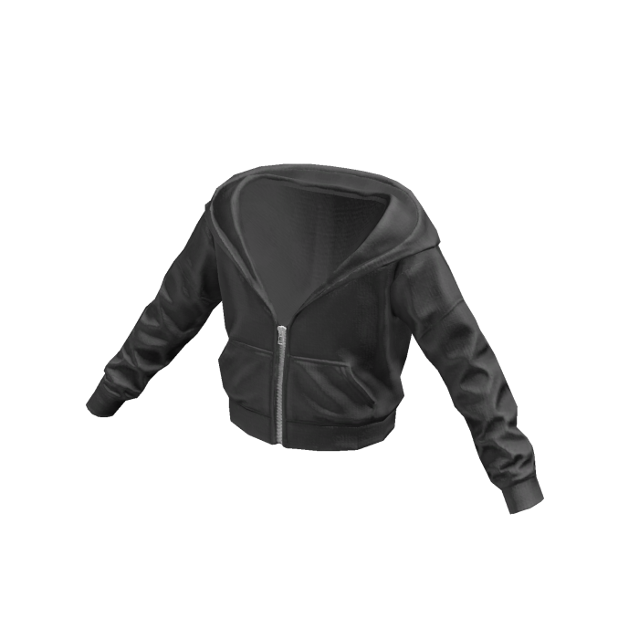 Half Zipped Up Hoodie Grey