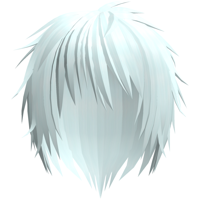 light blue kuro messy japanese anime boy hair