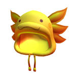 Plush Gold Axolotl Hoodie