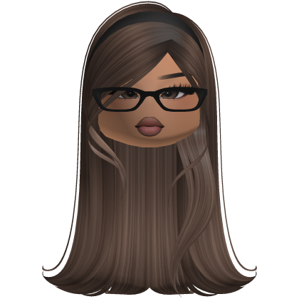 Silky Long Preppy Trendy Girl Hair (Brown) thumbnail