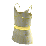 Cute Lemon Set Yellow Retro 60s