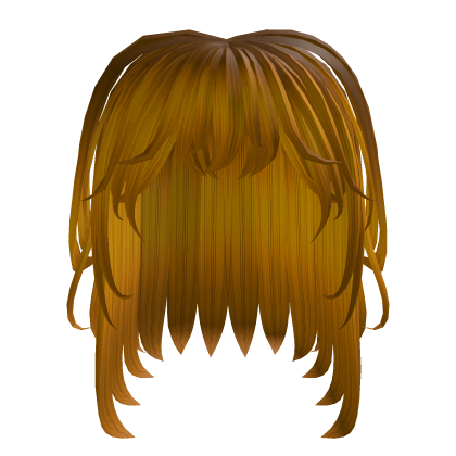 Golden Messy Straight Hair thumbnail