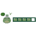 Matcha Boba Frog 8-bit XP Bar
