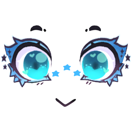 Blue Stars MakeUp Face Roblox item