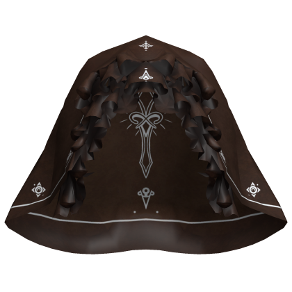 Brown Gothic Lace Veil