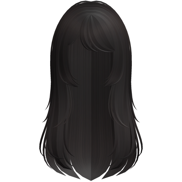 cute long layered wispy doll hair in dark brown