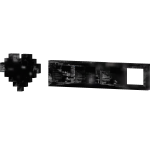 Animated Glitch White 8-Bit Hp Bar