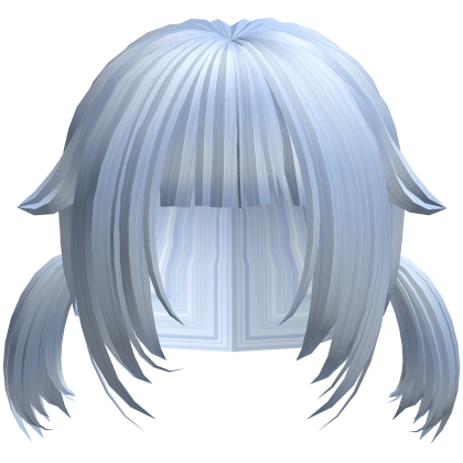 messy cute short moe pigtails in blue Roblox item