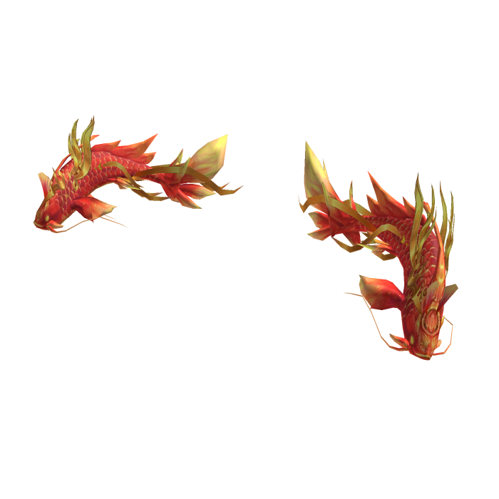 Flame Koi Spirit Aura- Red/Gold