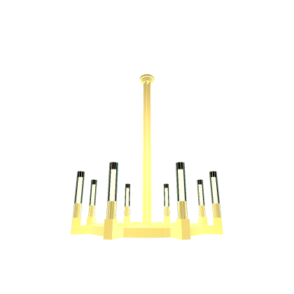 Gold Chandelier ##