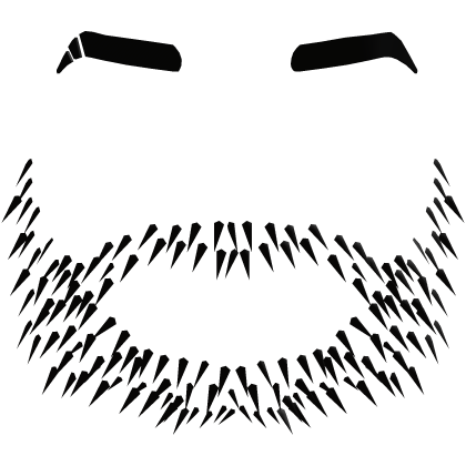 Black Stubble Beard w Eyebrows  Roblox item