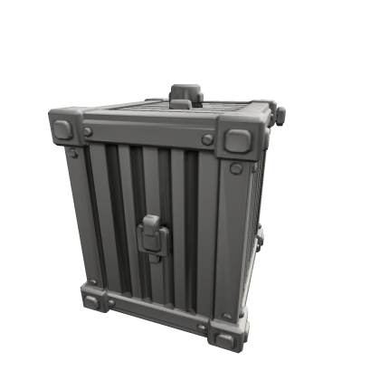 Metal shipping crate