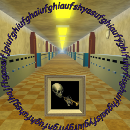 seemingly infinite school hall thigy