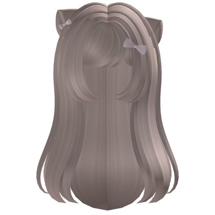 ‿੭ ♡ cute flowy long cat hair in dust blonde ⸝⸝ Roblox item