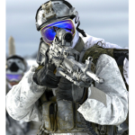 The soldiers at war