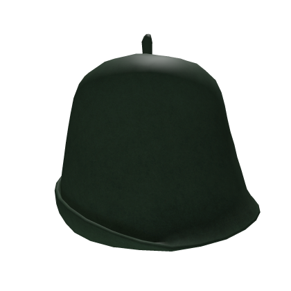Medieval  Green Rounded Hat With Tail Roblox item
