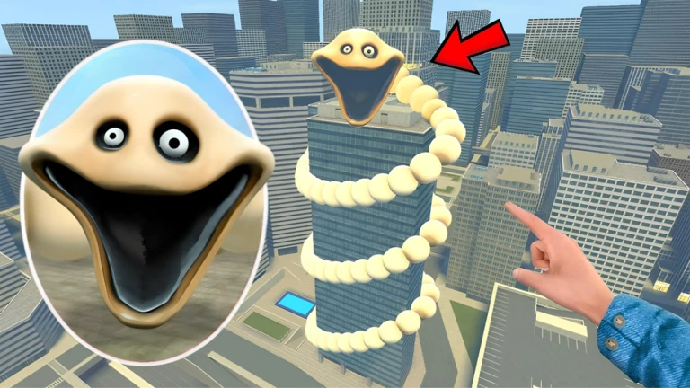 Scary Worm Tower Go Up