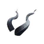 Frozen Elegant Spiral Horns
