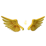 Golden Sparkling Wings