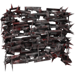 Bloody Spiked Goth Silver Shoulder Chain [Right]