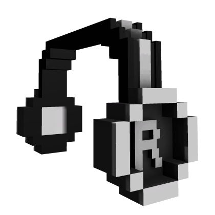 Black 8-Bit Headphones